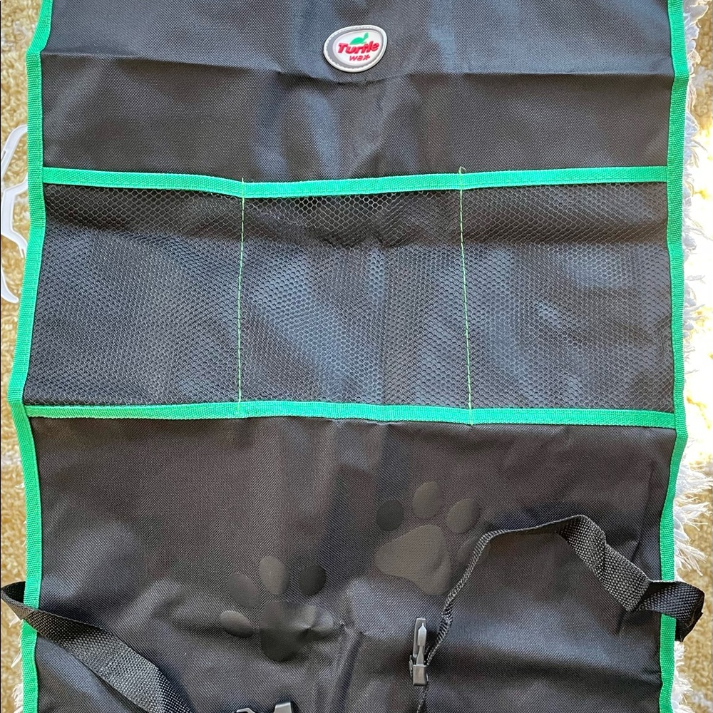🐶New with tags 2PK PET BACKSEAT PROTECTORS DURABLE & WATERPROOF ORGANIZING MATS - Picture 3 of 4